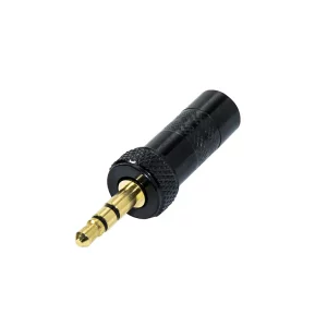Newtide NP3070B-3P 3.5mm TRS stereo phone plug with metal shell for audio cables.