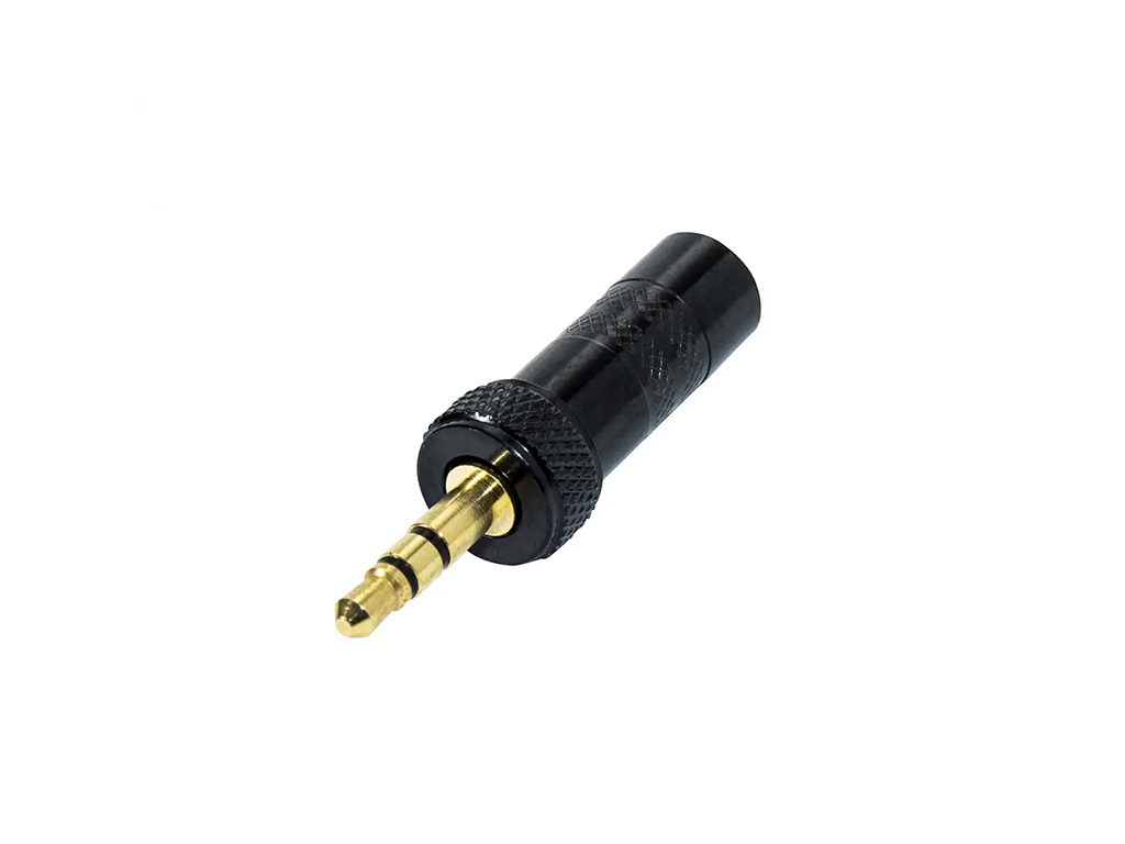 Newtide NP3070B-3P 3.5mm TRS stereo phone plug with metal shell for audio cables.