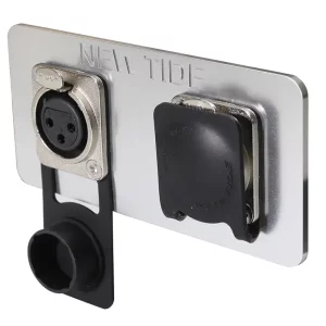 Newtide XR0270-DF rubber sealing cover for XLR series female chassis connectors, dust and moisture protection.