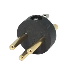 Newtide XR1061-G-3P 3-pole XLR male insert module with standard latchlock and nickel contacts.