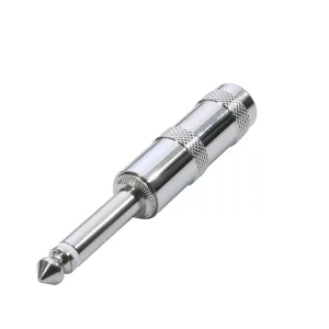 Newtide NP3060-2P 6.3mm TS mono phone plug with metal shell for audio cables.