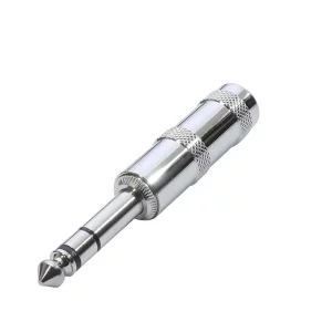 Newtide NP3100-3P 6.3mm TRS stereo phone plug with metal shell.