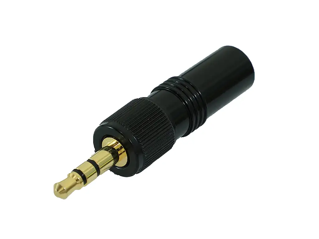 Newtide NP3110B-3P 3.5mm TRS stereo phone plug with metal shell for audio cables.