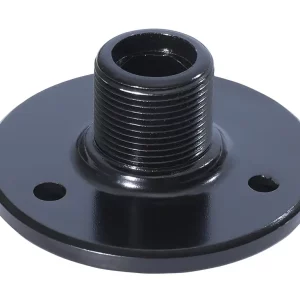 Newtide XR0032B black metal microphone base mount component with flange.