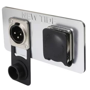 Newtide XR0280-DM rubber sealing cover for XLR series male chassis connectors, dust and moisture protection.