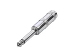 Newtide NP3060-2P 6.3mm TS mono phone plug with metal shell for audio cables.