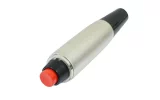 Newtide XR0100 audio connector with push-button switch, metal shell, suitable for test and measuring equipment, RF power, and beauty instrument accessories.
